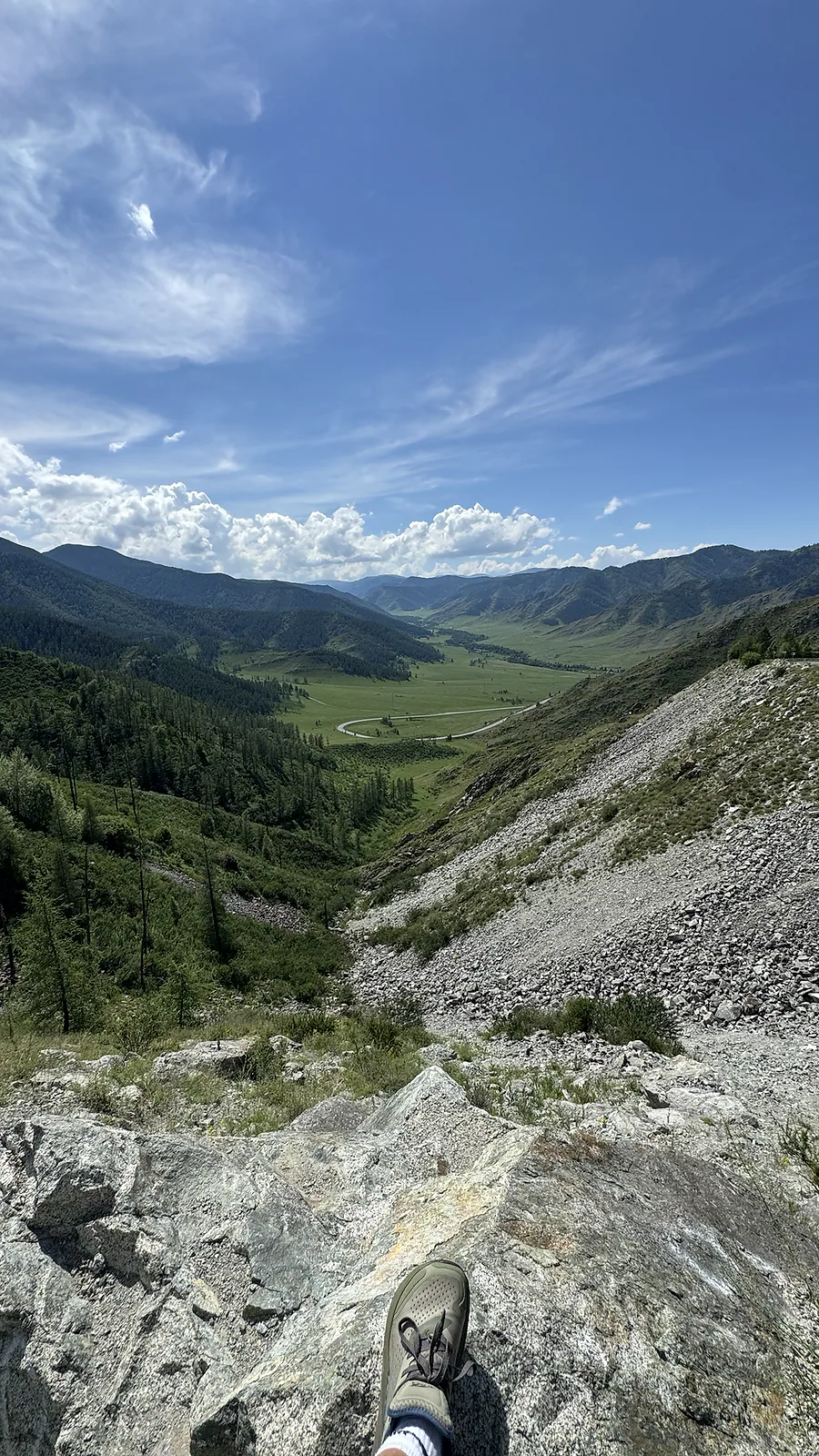 Горная панорама с перевала Чике-Таман